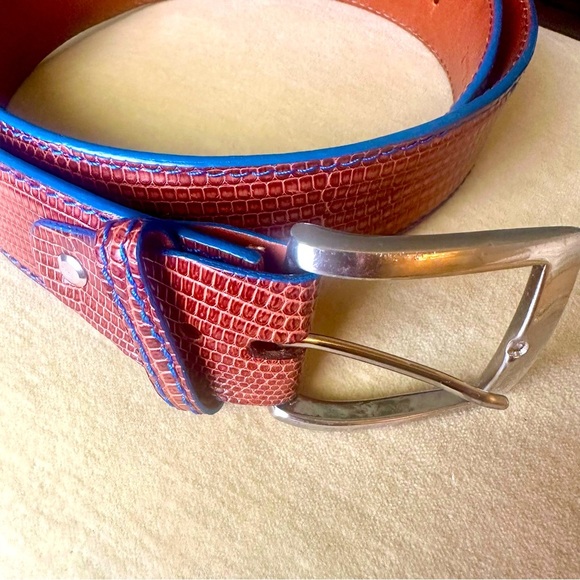 Francis Edwards Other - Francis Edward Mens Belt Size M Preppy Exotic Genuine Lizard Leather
